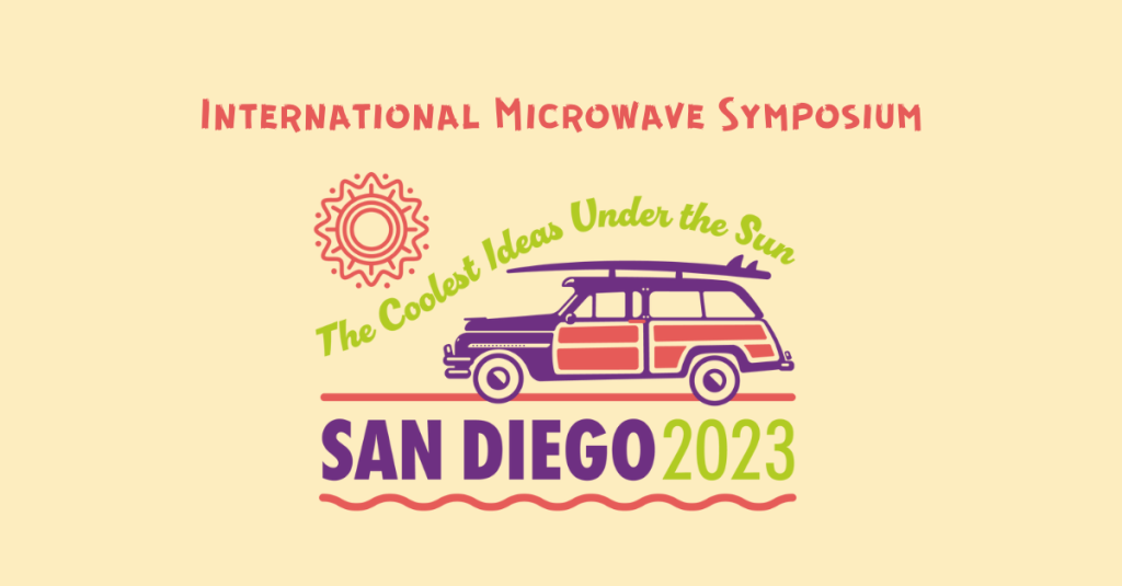 International Microwave Symposium header above the IMS 2023 logo with